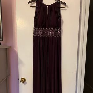Dark Purple Halter Dress